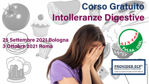 Scopri di più sull'articolo Corso Gratuito Intolleranze digestive 2021